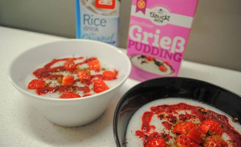 Recept za veganski brezglutenski rižev puding