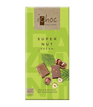 Bio iChoc veganska čokolada z lešniki