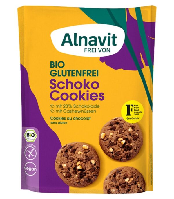 Alnavit bio čokoladni piškoti, brez glutena