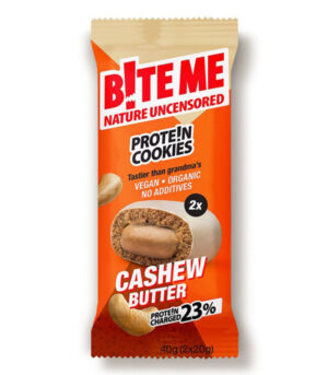 BiteMe Protein Cookies Cashew Butter, 40g