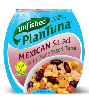 Unfished veganska tuna z mehiško zelenjavo