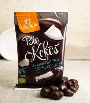Landgarten bio kokos v temni čokoladi