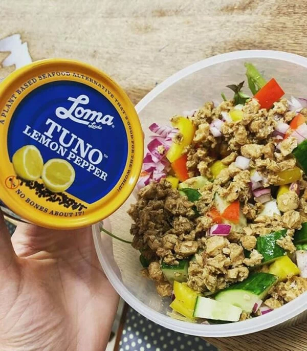 veganska tuna z limono in poprom