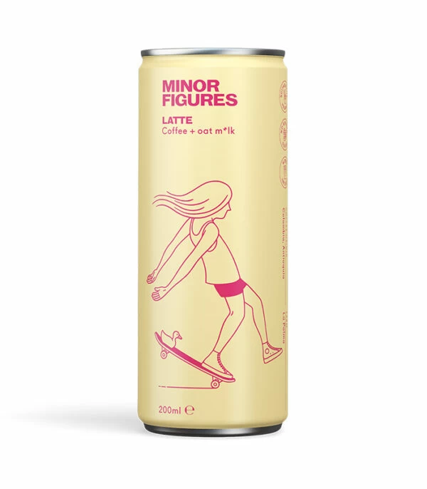 Minor Figures Latte je Nitro Cold Brew kava z ovsenim napitkom