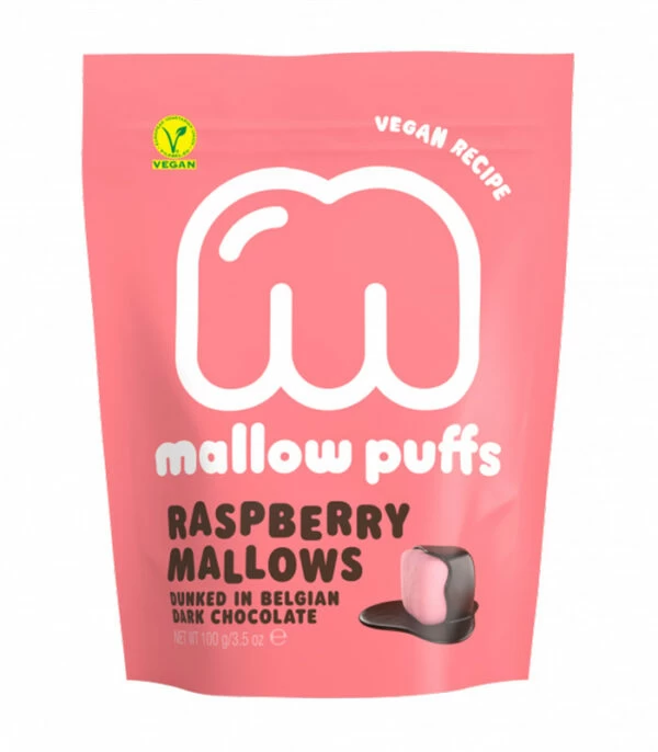Mallow Puffs malinine penice v čokoladi
