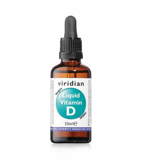 Viridian tekoči veganski vitamin D3 2000UI
