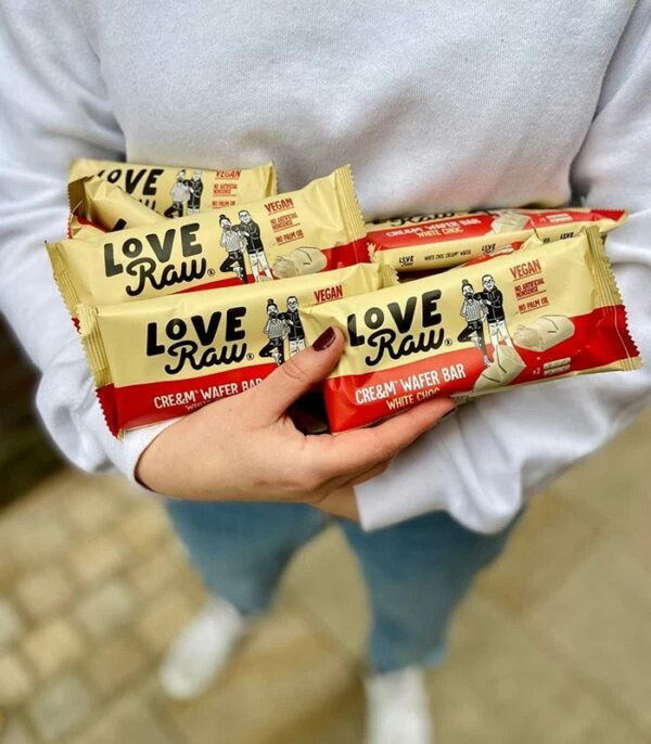 LoveRaw Wafer s kremno belo čokolado - vegan bueno