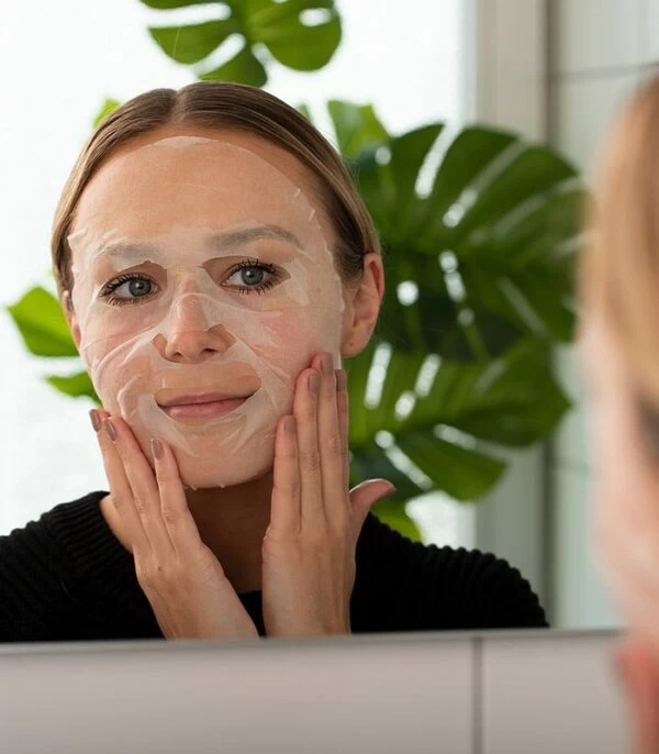 BioVegane obrazna maska iz flisa