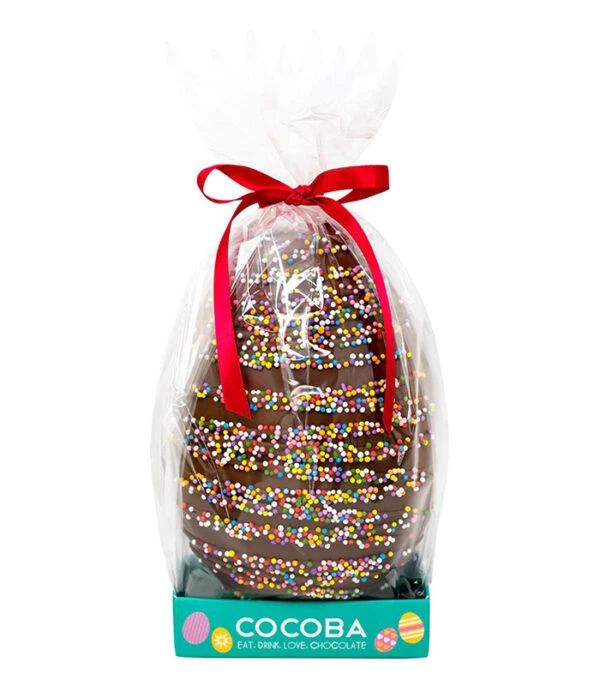 Cocoba vegansko veliko velikonočno čokoladno jajce